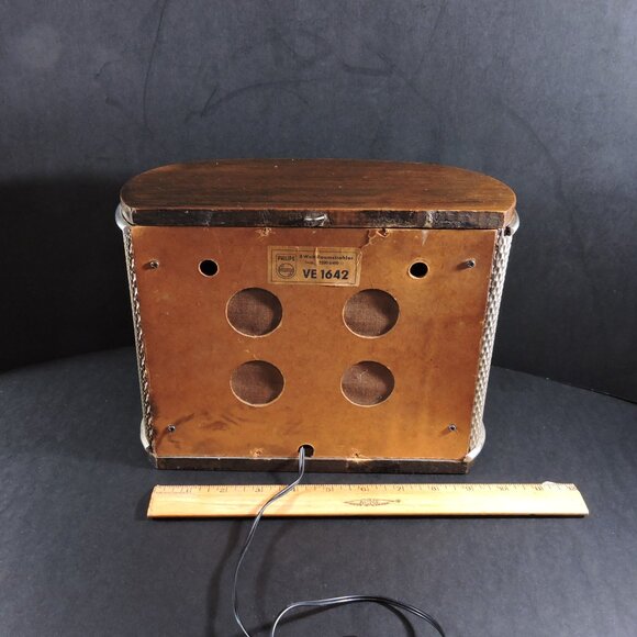Vintage PHILIPS 1950's "Old School" Speaker Repurposed For Plug N Play - Picture 7 of 10